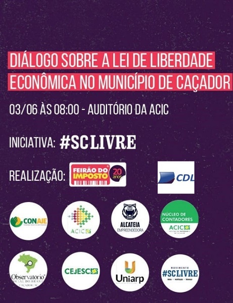 Lei de Liberdade Econômica será debatida na ACIC