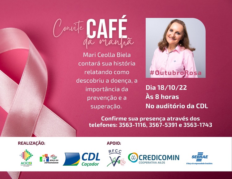 ACIC, CDL e AMPE promovem palestra sobre a prevenção contra o câncer de mama