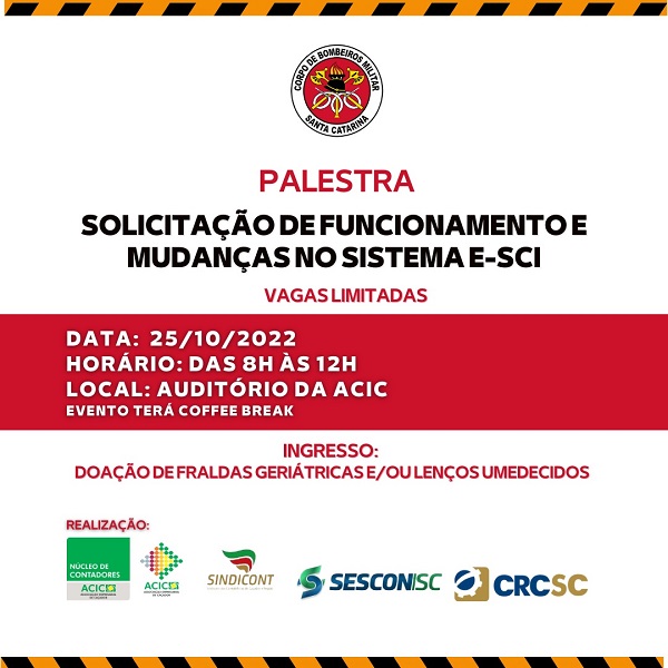 Evento na ACIC discute novo Sistema de gerenciamento dos processos de segurança contra incêndios