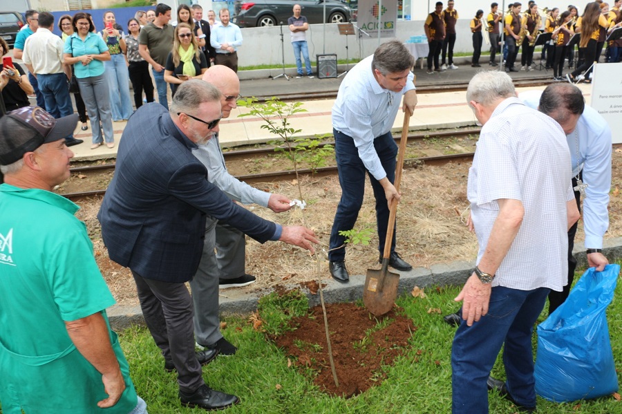 ACIC comemora seus 82 anos com plantio de árvores